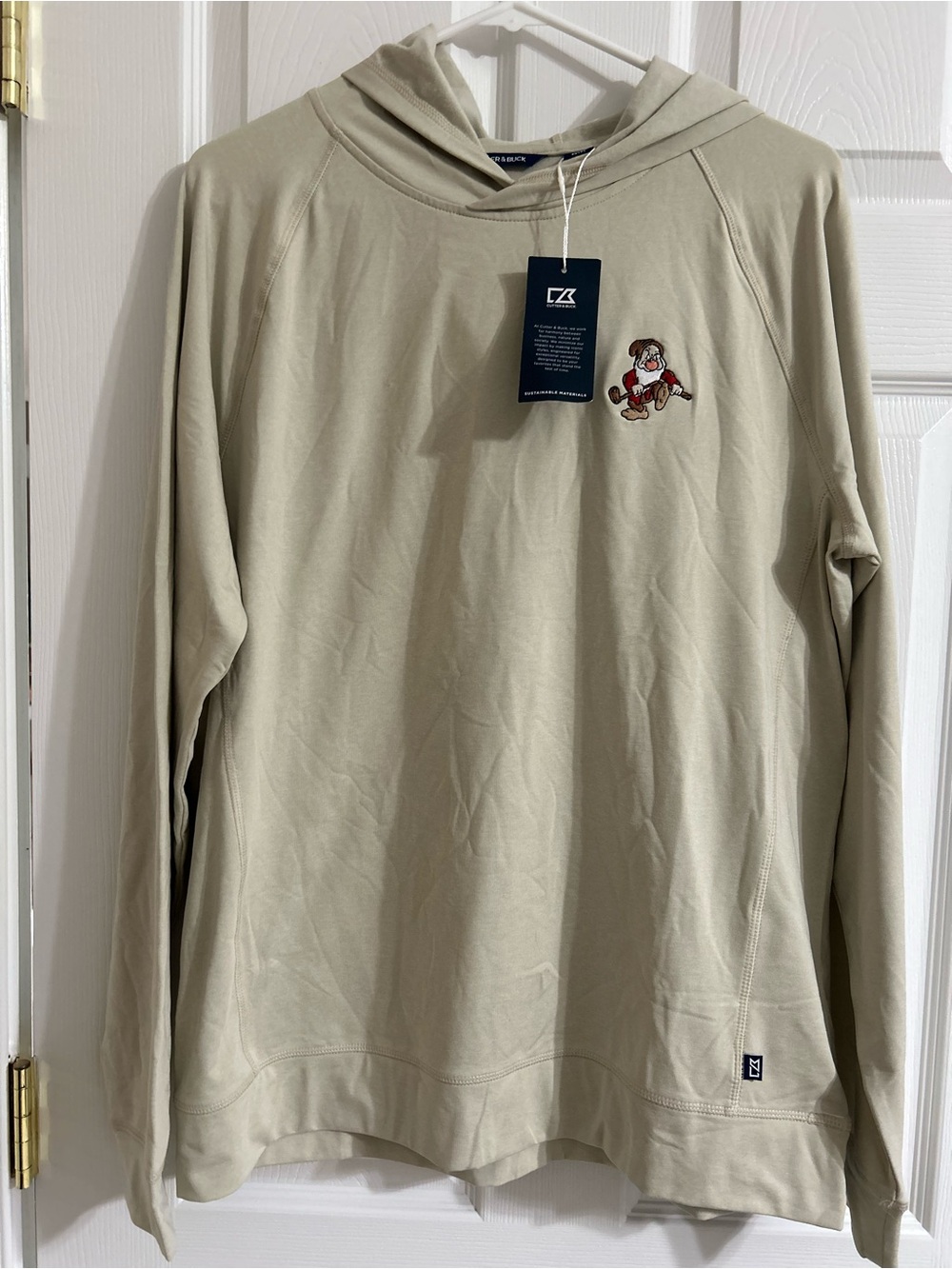 Cutter & Buck Adapt Eco Hooded Pullover Sz Med Exclusive Apparel Line NWT Grumpy